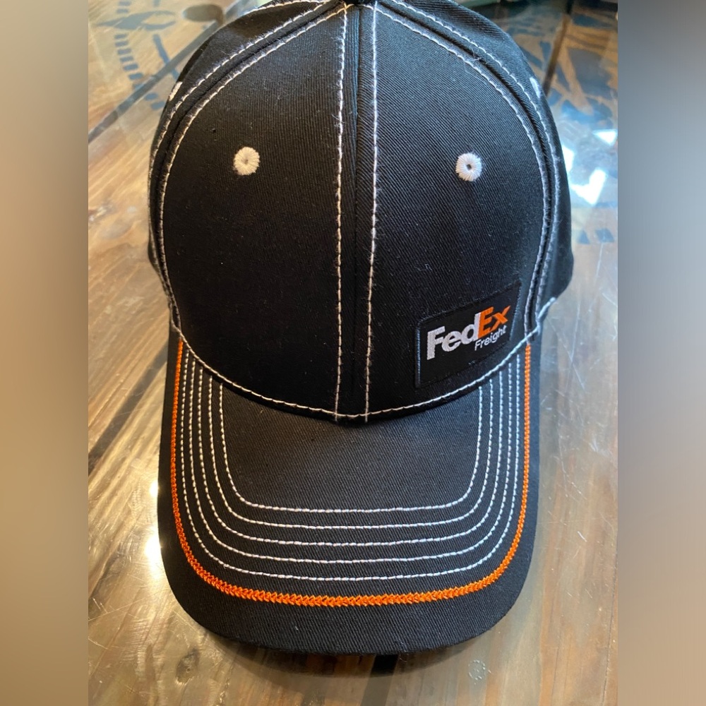 FedEx Freight Black and Orange Cap hat A22
